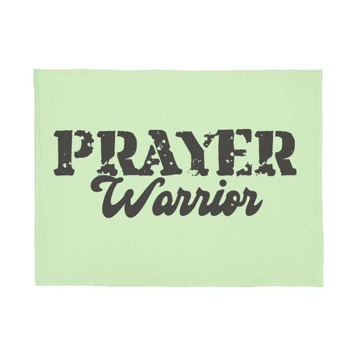 Prayer Warrior Coral Fleece Blanket – Gift for Her - Gift for Him