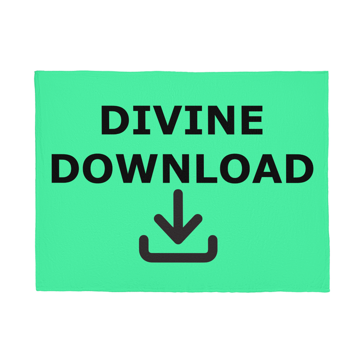 Divine Download Coral Fleece Blanket – Gift for Her - Gift for Him