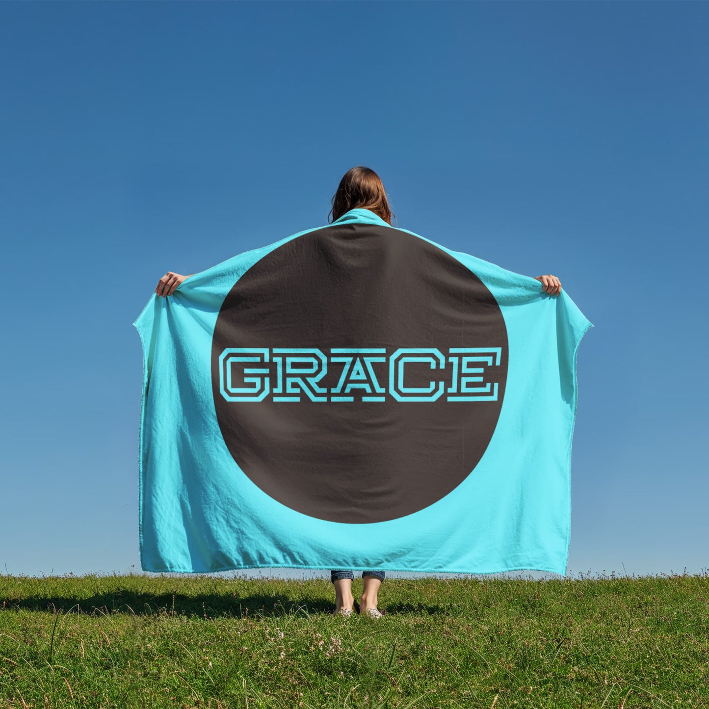 GRACE Coral Fleece Blanket – Gift for Her - Gift for Him