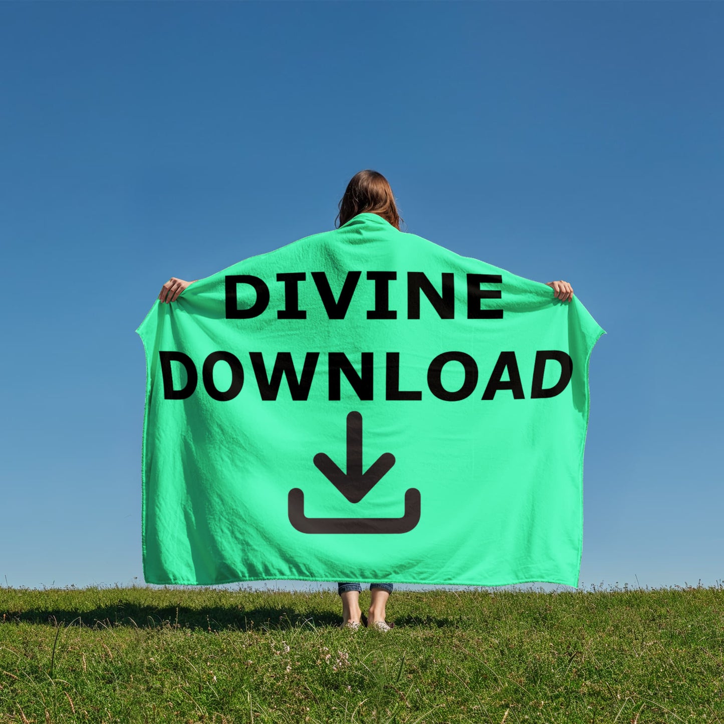 Divine Download Coral Fleece Blanket – Gift for Her - Gift for Him
