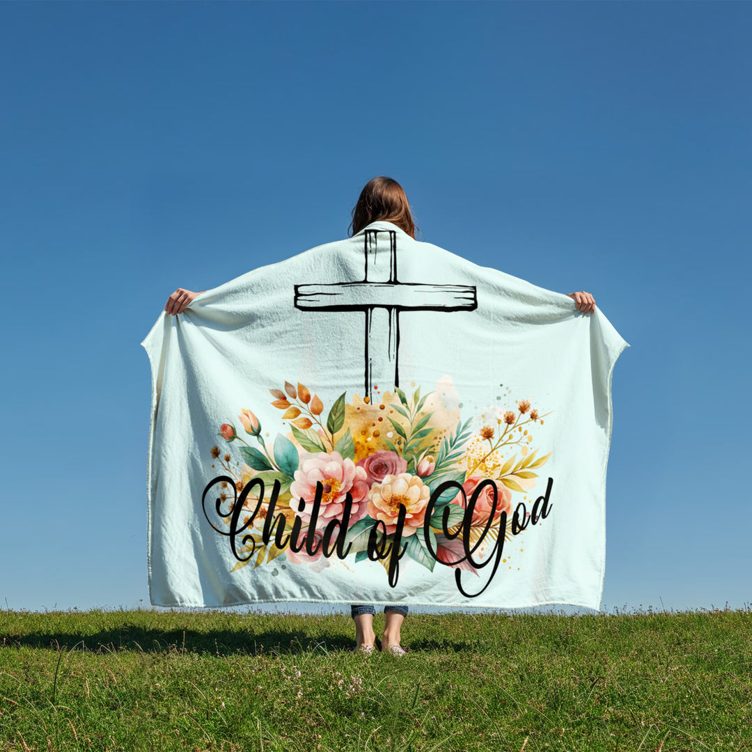 Child Of God Coral Fleece Blanket – Gift for Her
