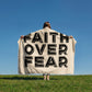 Faith Over Fear (Black with Cream Background) Coral Fleece Blanket – Gift for Her - Gift for Him