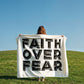 Faith Over Fear (Black) – Coral Fleece Blanket – Gift for Her - Gift for Him