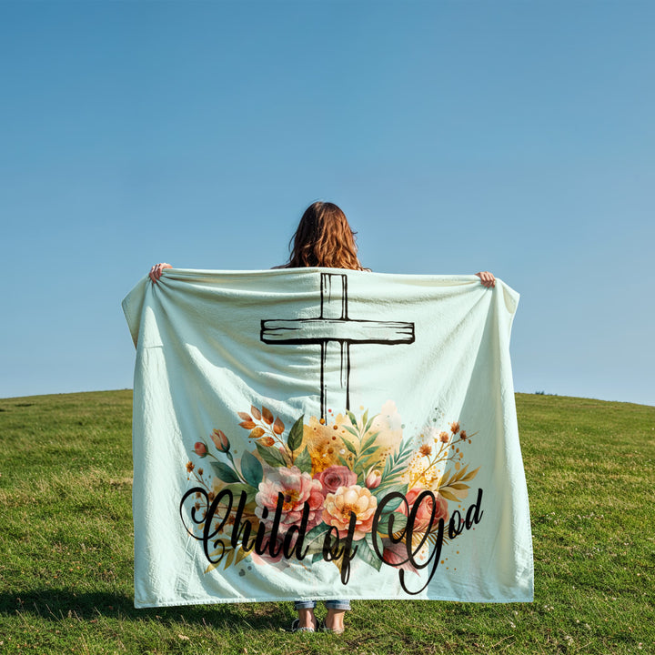 Child Of God Coral Fleece Blanket – Gift for Her