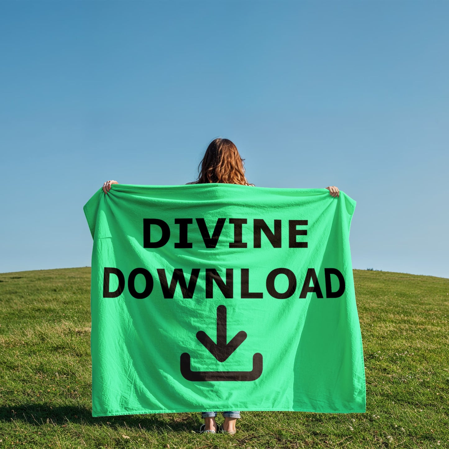 Divine Download Coral Fleece Blanket – Gift for Her - Gift for Him