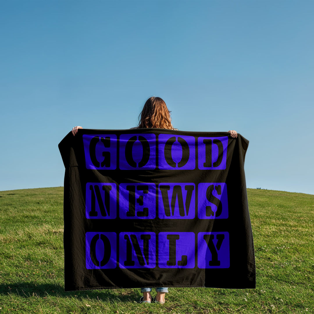 Good News Only Coral Fleece Blanket – Gift for Her - Gift for Him
