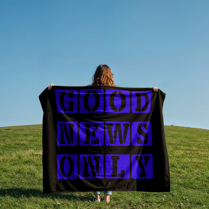 Good News Only Coral Fleece Blanket – Gift for Her - Gift for Him