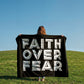 Faith Over Fear (White) – Coral Fleece Blanket – Gift for Her - Gift for Him