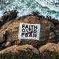 Faith Over Fear (Black) – Coral Fleece Blanket – Gift for Her - Gift for Him