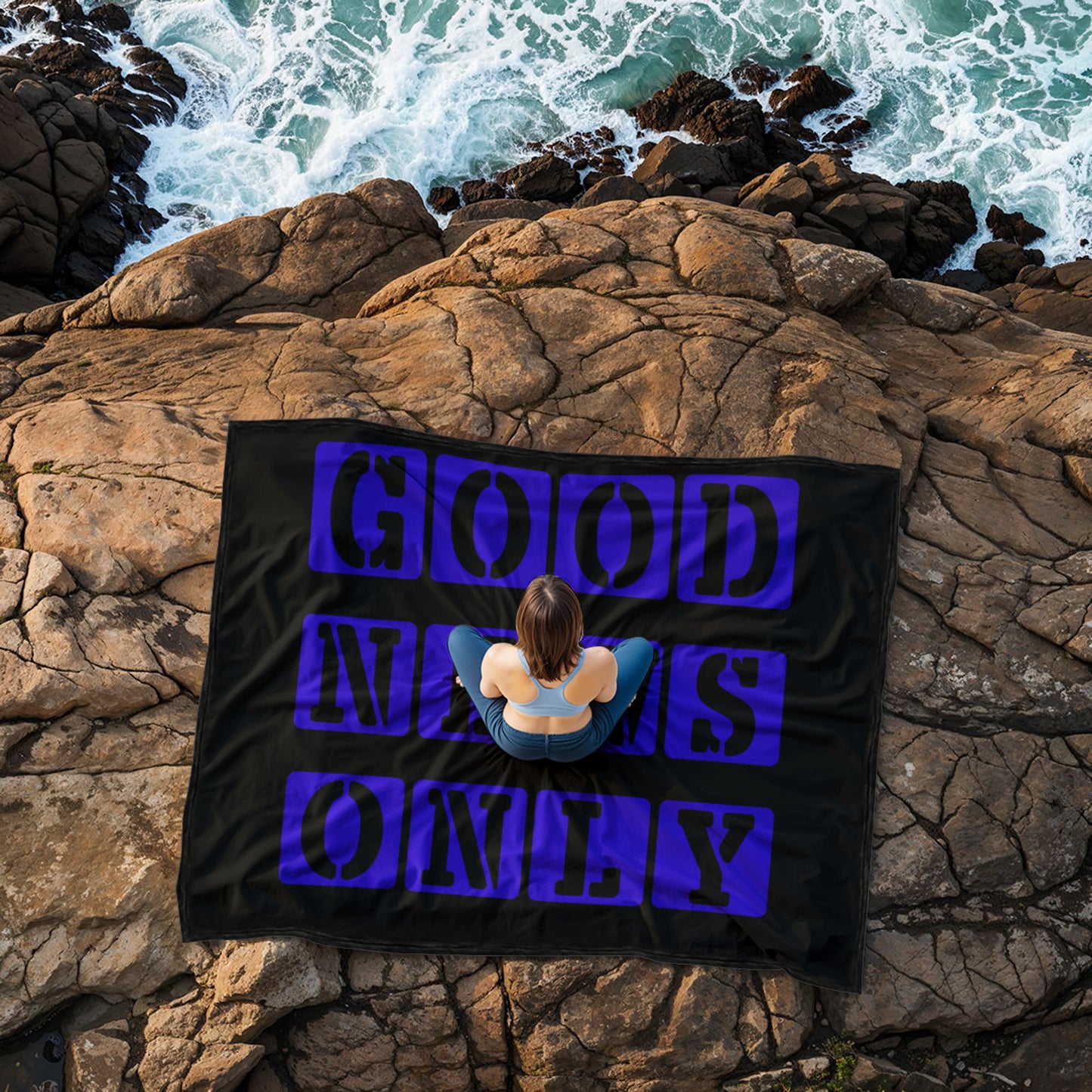 Good News Only Coral Fleece Blanket – Gift for Her - Gift for Him