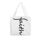 Faith (Black) - Classic Tote Bag - Gift for Her - Gift for Him