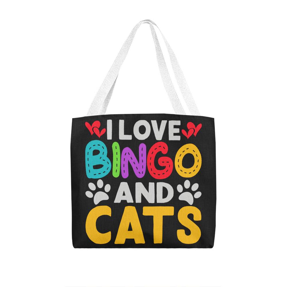 I Love Bingo And Cats – Classic Tote Bag – Gift for Her