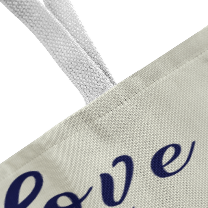 His Love Never Fails – Premium Canvas Tote Bag – Gift for Her