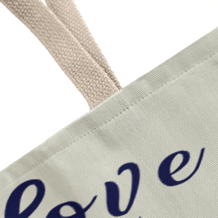 His Love Never Fails – Premium Canvas Tote Bag – Gift for Her