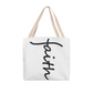 Faith (Black) - Classic Tote Bag - Gift for Her - Gift for Him