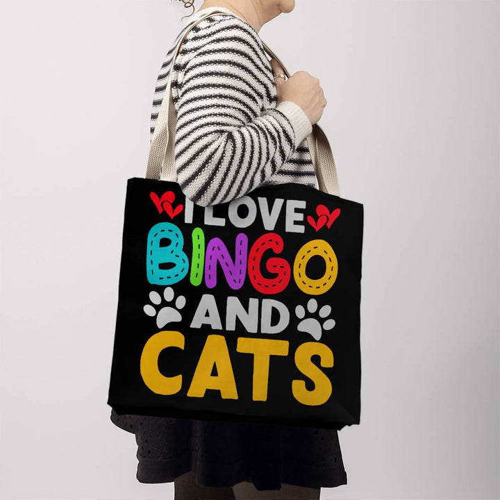 I Love Bingo And Cats – Classic Tote Bag – Gift for Her