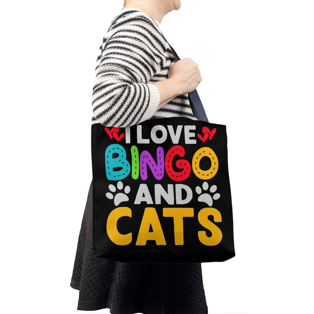 I Love Bingo And Cats – Classic Tote Bag – Gift for Her