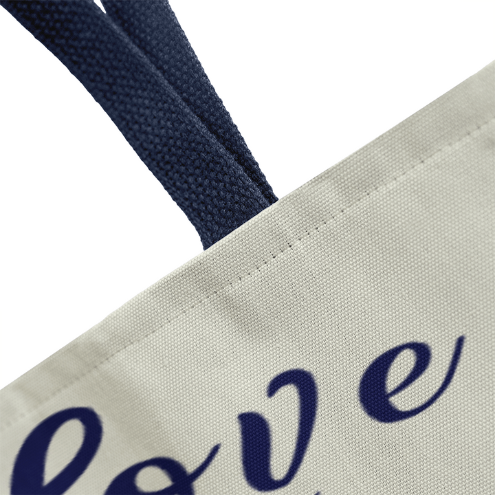 His Love Never Fails – Premium Canvas Tote Bag – Gift for Her