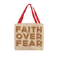 Faith Over Fear (Brown) - Classic Tote Bag - Gift for Her - Gift for Him