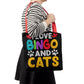 I Love Bingo And Cats - Classic Tote Bag - Gift for Her