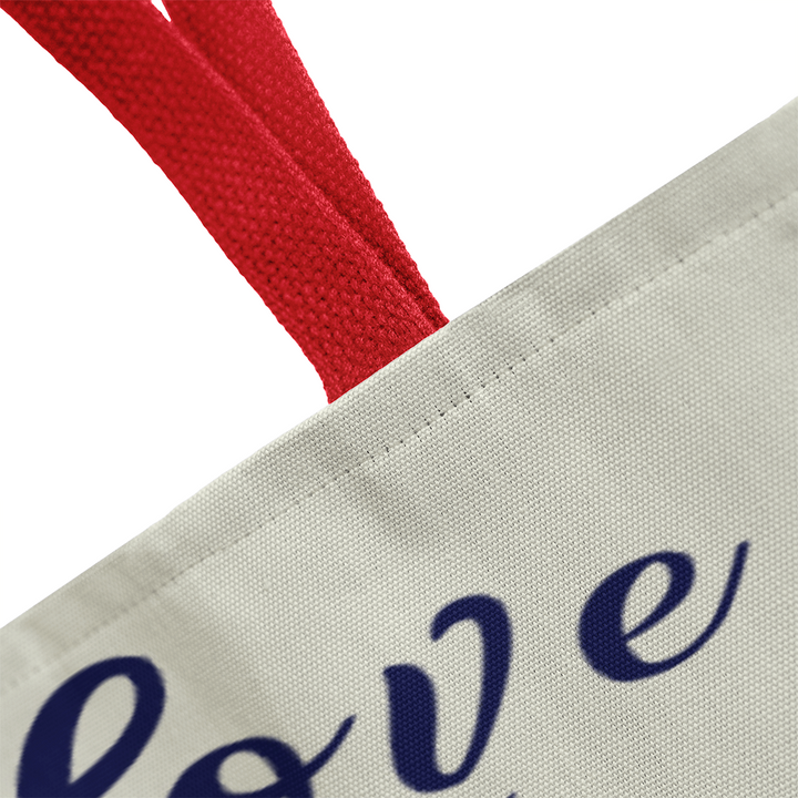 His Love Never Fails – Premium Canvas Tote Bag – Gift for Her