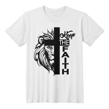 Keep The Faith 02 - Bella + Canvas 3001 Unisex T-shirt Front Print - Gift for Her - Gift for Him