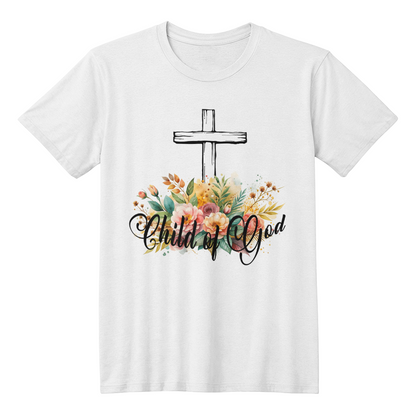 Child Of God - Bella + Canvas 3001 Unisex T-shirt Front Print - Gift for Her