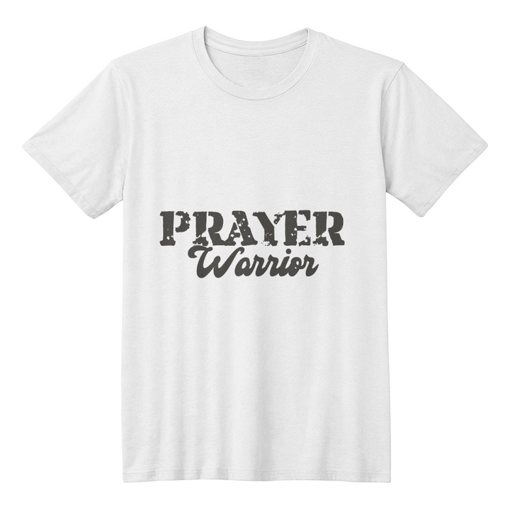 Prayer Warrior (Black) T-Shirt – Gift for Her - Gift for Him