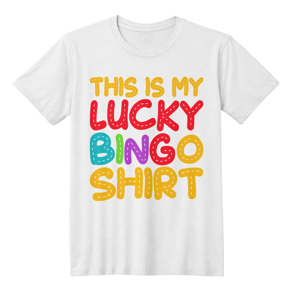 This Is My Lucky Bingo Shirt - Bella + Canvas 3001 Unisex T-Shirt Front Print - Gift for Her - Gift for Him