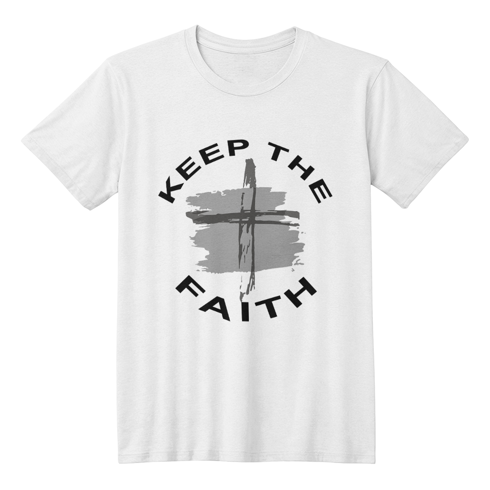 Keep The Faith - Bella + Canvas 3001 Unisex T-shirt Front Print - Gift for Her - Gift for Him