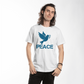 PEACE - Bella + Canvas 3001 Unisex T-shirt Front Print - Gift for Her - Gift for Him