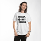 No Cap, Just Cross (Black) - Bella + Canvas 3001 Unisex T-shirt Front Print - Gift for Her - Gift for Him