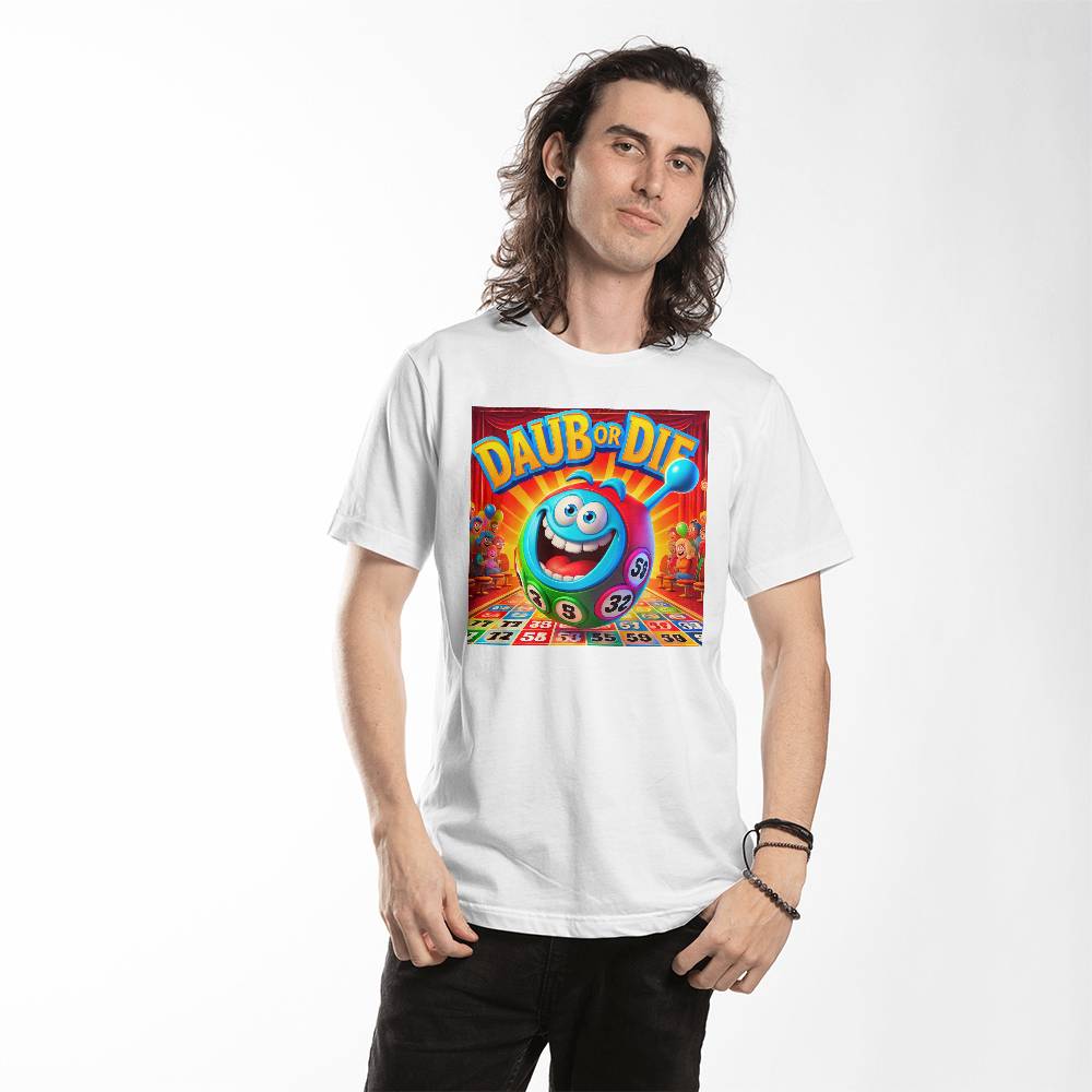 Daub Or Die - Bella + Canvas 3001 Unisex T-Shirt Front Print - Gift for Her - Gift for Him