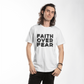 Faith Over Fear (Black) - Bella + Canvas 3001 Unisex T-shirt Front Print - Gift for Her - Gift for Him