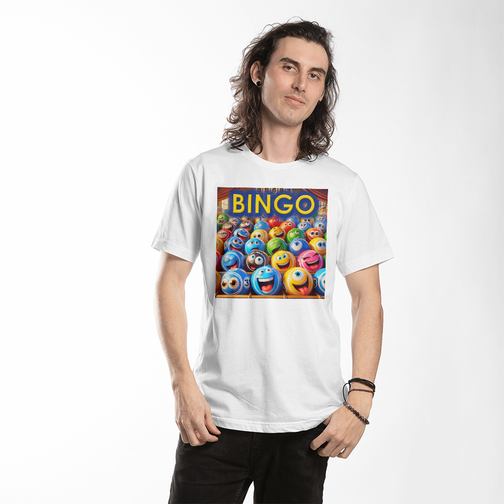 Bingo 01 - Bella + Canvas 3001 Unisex T-Shirt Front Print - Gift for Her - Gift for Him