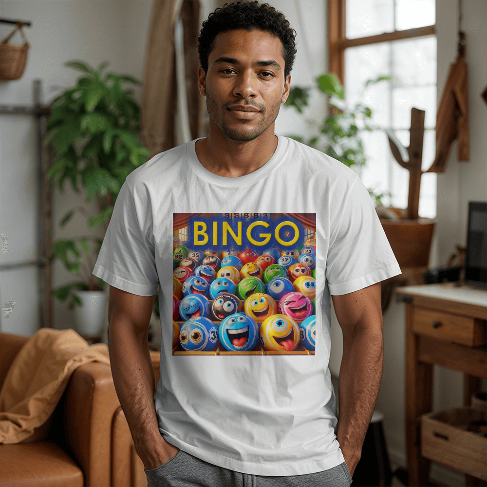 Bingo 01 - Bella + Canvas 3001 Unisex T-Shirt Front Print - Gift for Her - Gift for Him