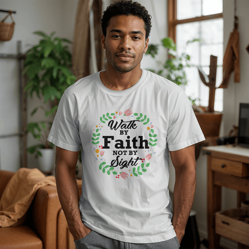 Walk By Faith Not By Sight T-Shirt – Gift for Her - Gift for Him