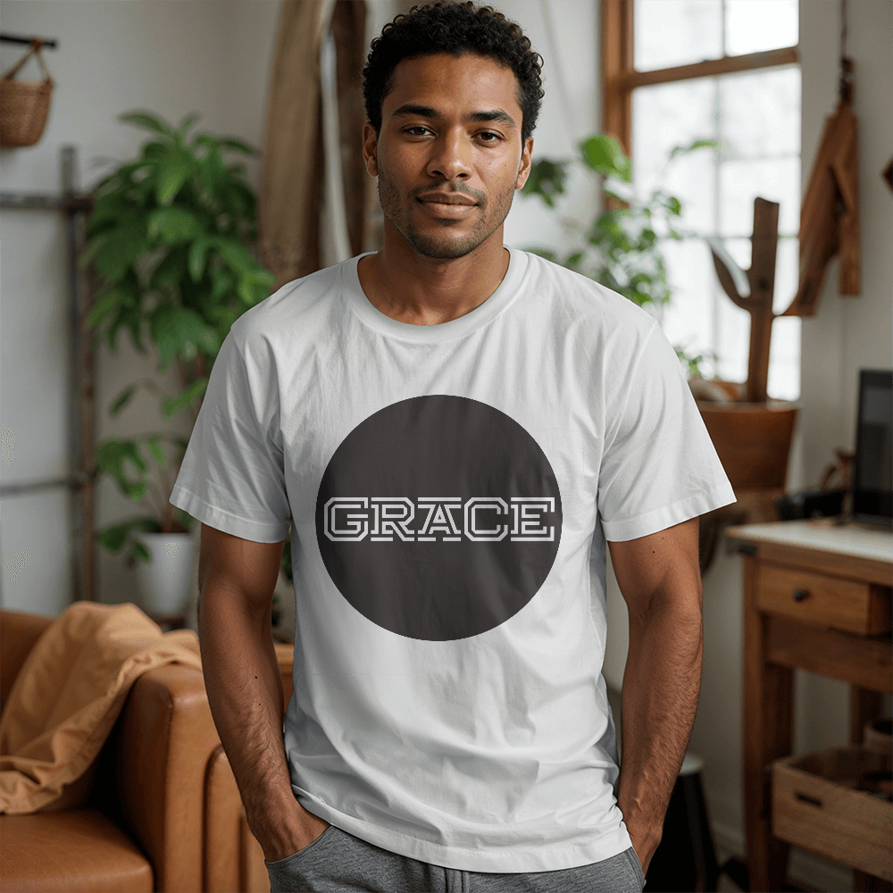 GRACE - Bella + Canvas 3001 Unisex T-shirt Front Print - Gift for Her - Gift for Him