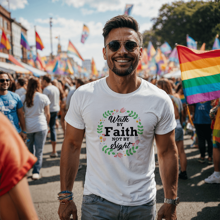 Walk By Faith Not By Sight T-Shirt – Gift for Her - Gift for Him