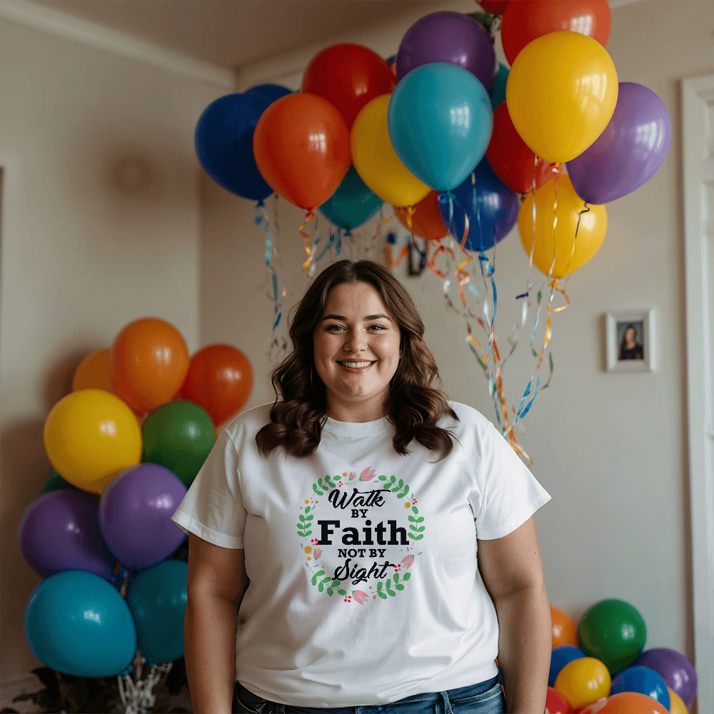 Walk By Faith Not By Sight T-Shirt – Gift for Her - Gift for Him
