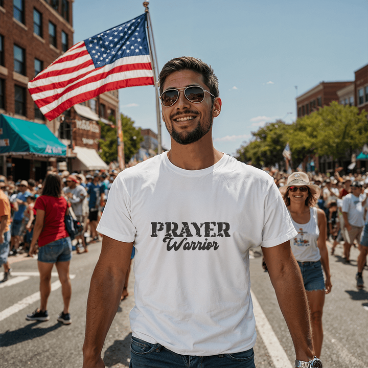 Prayer Warrior (Black) T-Shirt – Gift for Her - Gift for Him