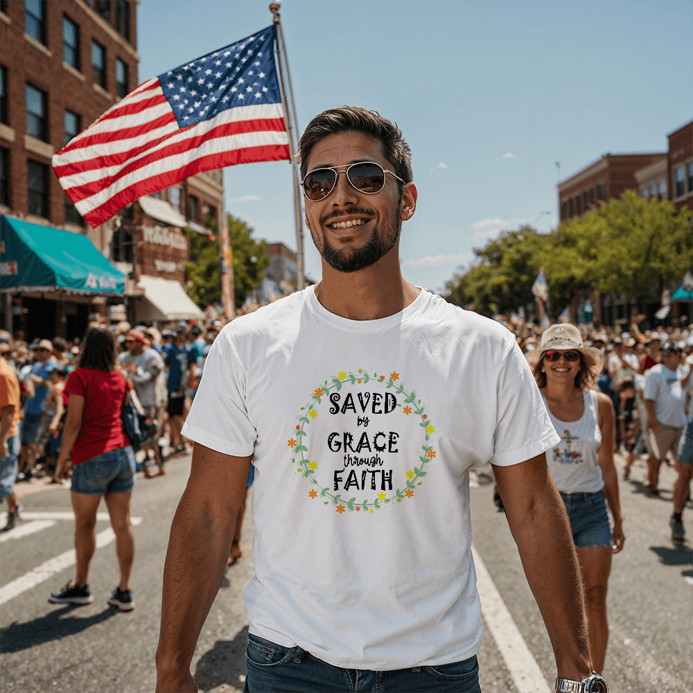 Saved By Grace Through Faith T-Shirt – Gift for Her - Gift for Him