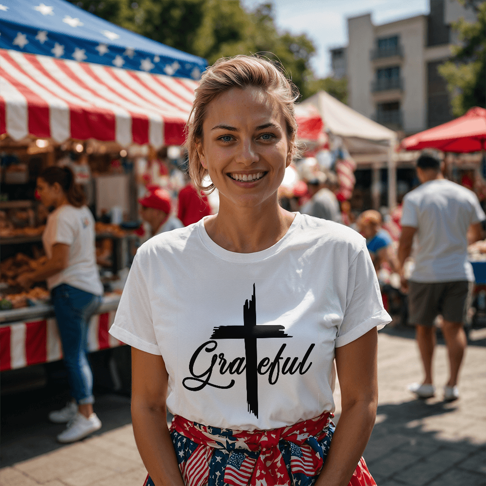 Grateful T-Shirt – Gift for Her - Gift for Him