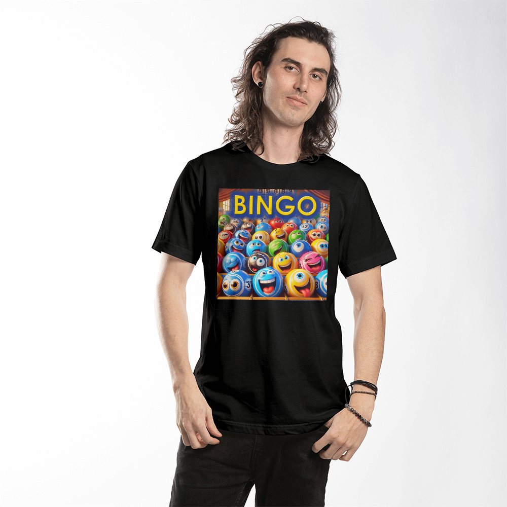 Bingo 01 - Bella + Canvas 3001 Unisex T-Shirt Front Print - Gift for Her - Gift for Him