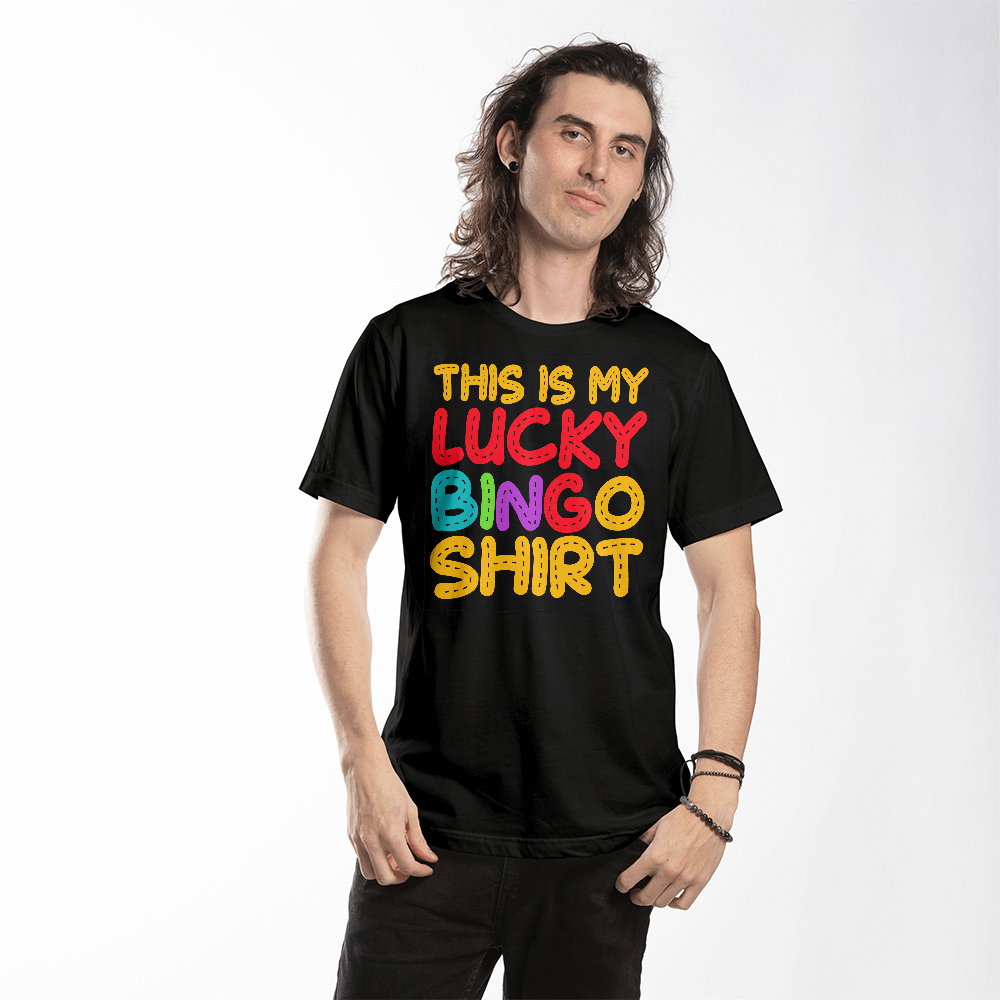 This Is My Lucky Bingo Shirt - Bella + Canvas 3001 Unisex T-Shirt Front Print - Gift for Her - Gift for Him