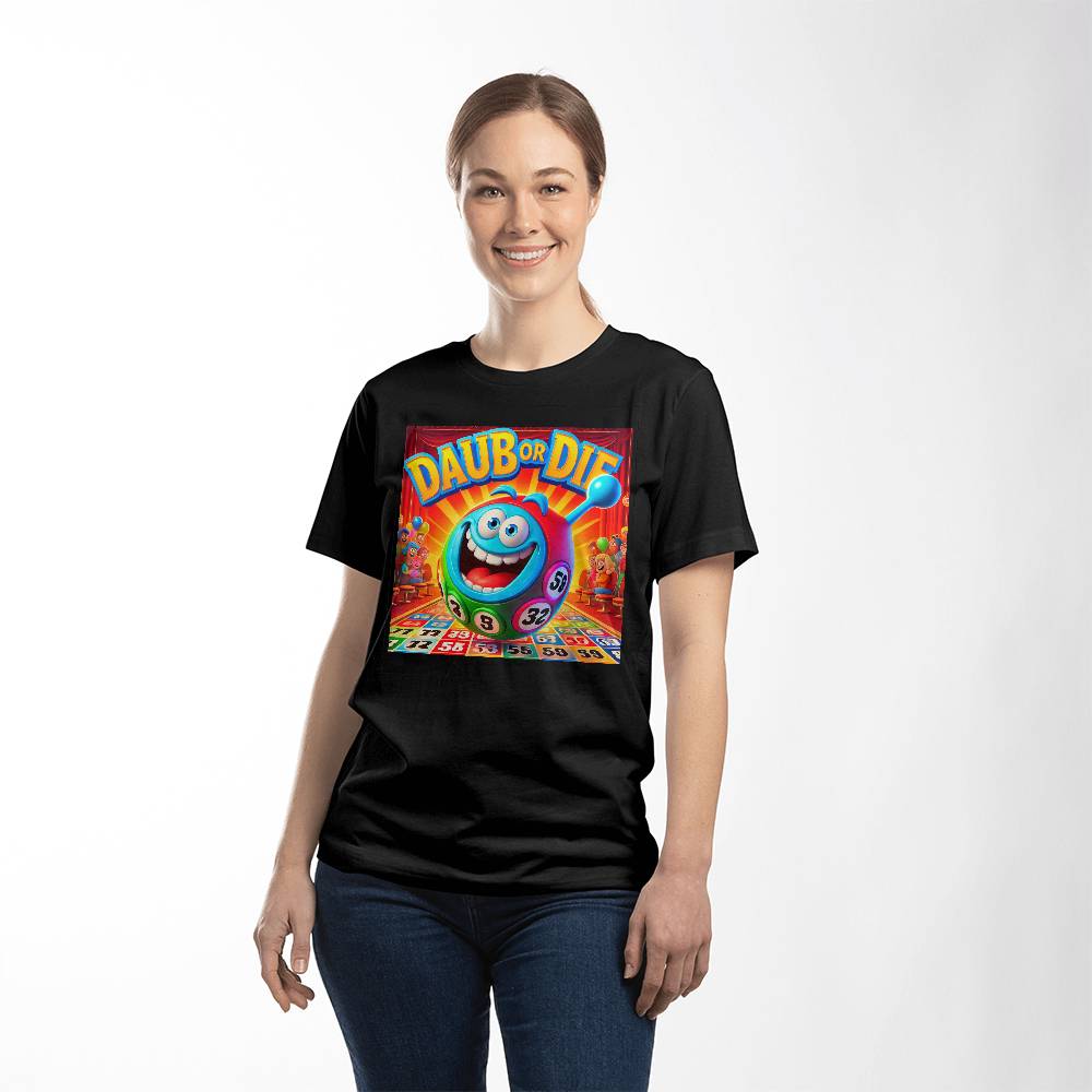 Daub Or Die - Bella + Canvas 3001 Unisex T-Shirt Front Print - Gift for Her - Gift for Him