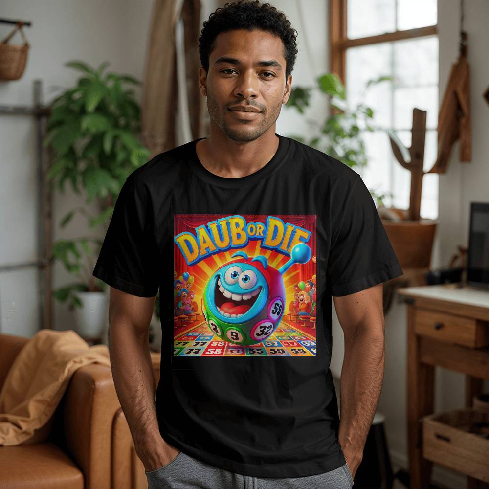 Daub Or Die - Bella + Canvas 3001 Unisex T-Shirt Front Print - Gift for Her - Gift for Him