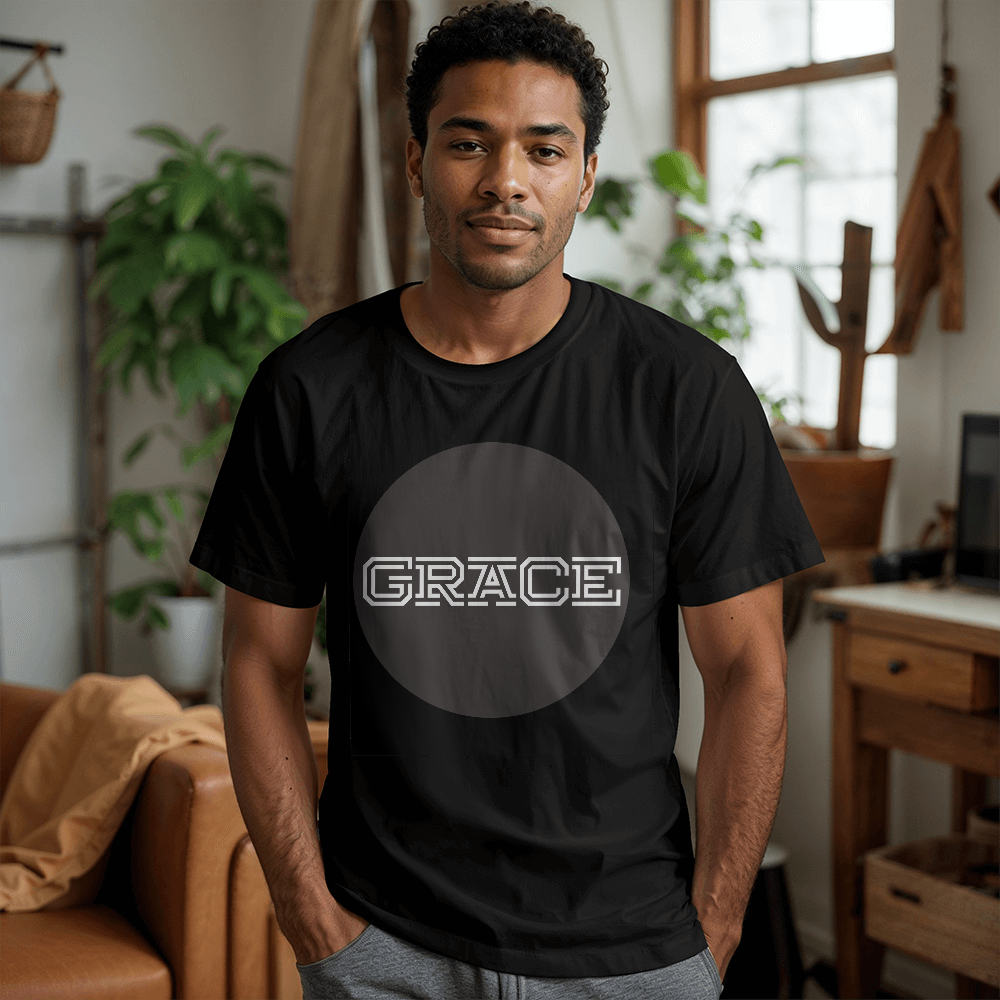 GRACE - Bella + Canvas 3001 Unisex T-shirt Front Print - Gift for Her - Gift for Him