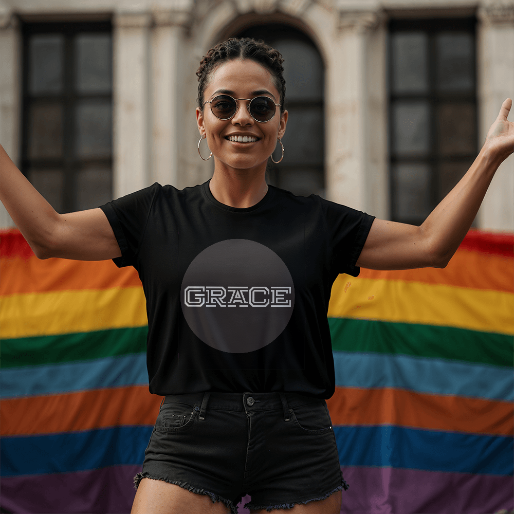 GRACE - Bella + Canvas 3001 Unisex T-shirt Front Print - Gift for Her - Gift for Him