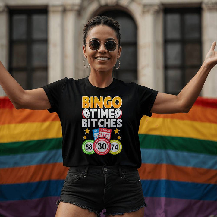 Bingo Time Bitches – Unisex T-Shirt – Gift for Her